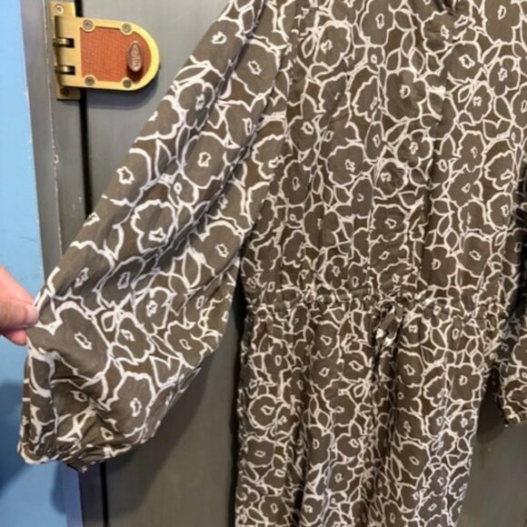 Retro Boho Voile floral Mini Shirtdress - Picture 12 of 16